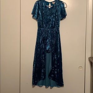 GB Girls teal jumper with train size large